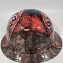 Full Brim Hard Hat Custom Hydro Dipped BOSTON RED SOX