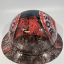 Full Brim Hard Hat Custom Hydro Dipped BOSTON RED SOX
