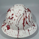 Full Brim Hard Hat Hydro Dipped CRIME SCENE BLOOD SPLATTER 2