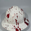 Full Brim Hard Hat Hydro Dipped CRIME SCENE BLOOD SPLATTER 2