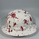 Full Brim Hard Hat Hydro Dipped CRIME SCENE BLOOD SPLATTER 2