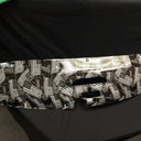Custom Black and White American Flags Hydro Dipped Upper Radiator Cover for Silverado, Tahoe & Cadillac