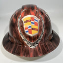Full Brim Hard Hat Hydro Dipped CADILLAC