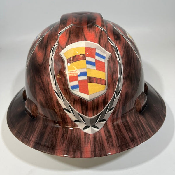 Full Brim Hard Hat Hydro Dipped CADILLAC