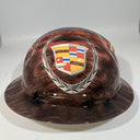 Full Brim Hard Hat Hydro Dipped CADILLAC