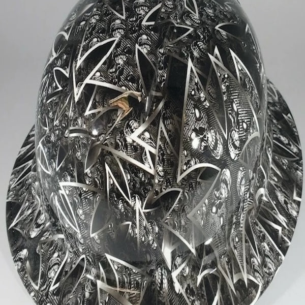 Full Brim Hard Hat Hydro Dipped CHOPPER