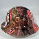 Full Brim Hard Hat Hydro Dipped CINCINNATI REDS