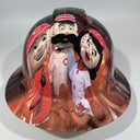 Full Brim Hard Hat Hydro Dipped CINCINNATI REDS