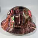 Full Brim Hard Hat Hydro Dipped CINCINNATI REDS
