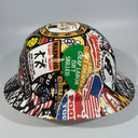Full Brim Hard Hat Hydro Dipped CONSTRUCTION STICKER BOMB