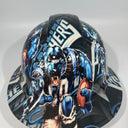 Full Brim Hard Hat Hydro Dipped CAROLINA PANTHERS
