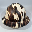 Full Brim Hard Hat Hydro Dipped COW HIDE