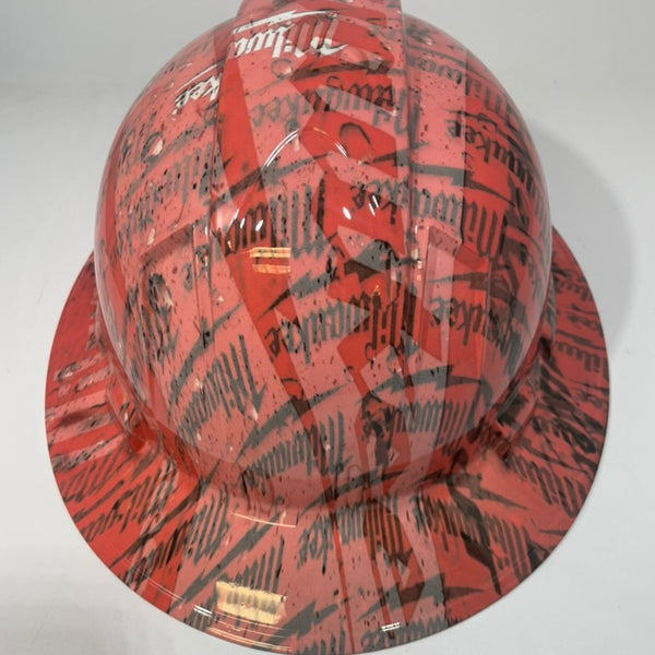 Full Brim Hard Hat Hydro Dipped Milwaukee