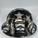 Full Brim Hard Hat Custom Hydro Dipped DALLAS COWBOYS NFC EAST CHAMPIONS