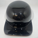Baseball Cap Style Motorcycle Helmet Gloss Black Bar & Shield