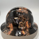 Full Brim Hard Hat Hydro Dipped DEATH METAL SKELETONS