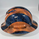 Full Brim Hard Hat Custom Hydro Dipped DENVER BRONCOS FLAG