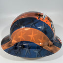 Full Brim Hard Hat Custom Hydro Dipped DENVER BRONCOS FLAG