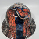 Full Brim Hard Hat Custom Hydro Dipped DENVER BRONCOS