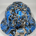 Full Brim Hard Hat Hydro Dipped DETROIT LIONS NFC NORTH CHAMPIONS 2024/2025