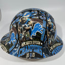 Full Brim Hard Hat Custom Hydro Dipped DETROIT LIONS NFC NORTH CHAMPIONS