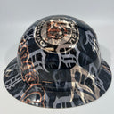 Full Brim Hard Hat Custom Hydro Dipped DETROIT TIGERS