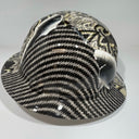 Full Brim Hard Hat Custom Hydro Dipped Saints Carbon Fiber