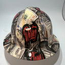 Full Brim Hard Hat Hydro Dipped DIRTY HANDS CLEAN MONEY
