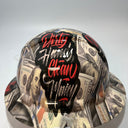 Full Brim Hard Hat Hydro Dipped DIRTY HANDS CLEAN MONEY