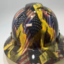 Full Brim Hard Hat Hydro Dipped DON'T TREAD ON ME GADSDEN USA FLAG