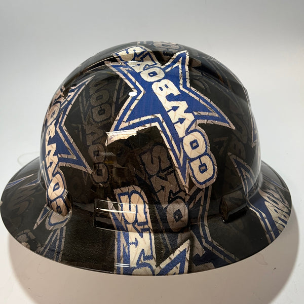 Full Brim Hard Hat Hydro Dipped DALLAS COWBOYS