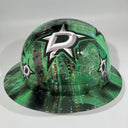 Full Brim Hard Hat Hydro Dipped DALLAS STARS