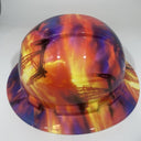 Full Brim Hard Hat Hydro Dipped Texas Flag Texas Sunset Oil Rigs