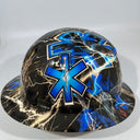 Full Brim Hard Hat Hydro Dipped EMS