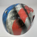 Baseball Cap Style Motorcycle Helmet Carbon American Flag