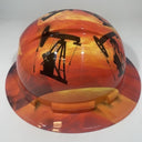 Full Brim Hard Hat Hydro Dipped Texas Flag Oil Rigs