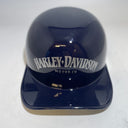 Baseball Cap Style Motorcycle Helmet Midnight Blue Bar & Shield