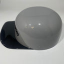 Baseball Cap Style Motorcycle Helmet Billiard Grey w/ Black Bill Bar and Shield