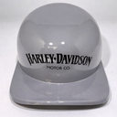 Baseball Cap Style Motorcycle Helmet Billiard Grey Bill Bar and Shield