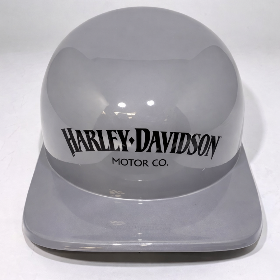 Baseball Cap Style Motorcycle Helmet Billiard Grey Bill Bar and Shield
