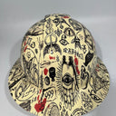Full Brim Hard Hat Hydro Dipped FREE MASON ILLUMINATI