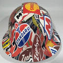 Full Brim Hard Hat Custom Hydro Dipped FULL COLOR OIL AND GAS SIGNS