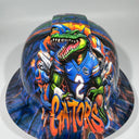 Full Brim Hard Hat Hydro Dipped FLORIDA GATORS