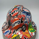 Full Brim Hard Hat Hydro Dipped GAS AND OIL SIGNS