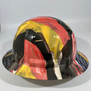 Full Brim Hard Hat Hydro Dipped GERMAN AMERICAN FLAG