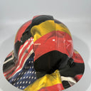Full Brim Hard Hat Hydro Dipped GERMAN AMERICAN FLAG