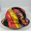 Full Brim Hard Hat Hydro Dipped GERMAN AMERICAN FLAG