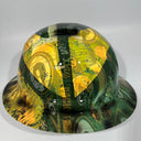 Full Brim Hard Hat Hydro Dipped GREEN BAY PACKERS ABSTRACT