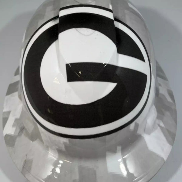 Full Brim Hard Hat Hydro Dipped GREEN BAY PACKERS SALUTE TO SERVICE EDITION