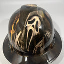 Full Brim Hard Hat Custom Hydro Dipped Scream Ghost Face